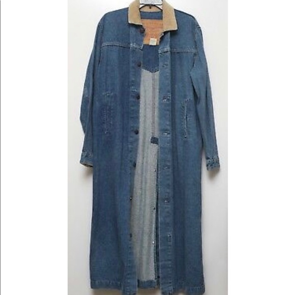 levis denim trench coat